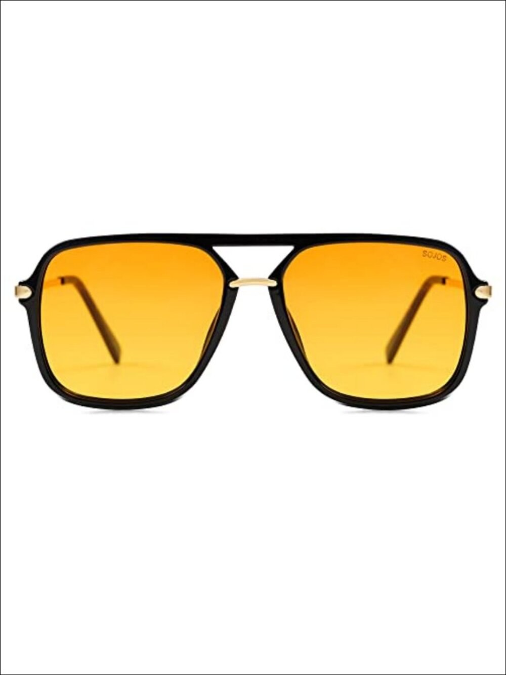 Polarized Aviator Sunglasses Square Double Bar UV400 Unisex Retro